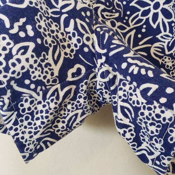 Bill Blass Floral High Waisted Mom Shorts Vintage 90s Size 12 - Picture 5 of 12